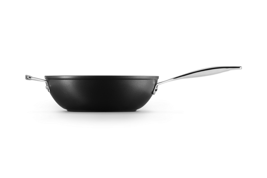 Toughened Non-Stick Stir-Fry Pan with Helper Handle