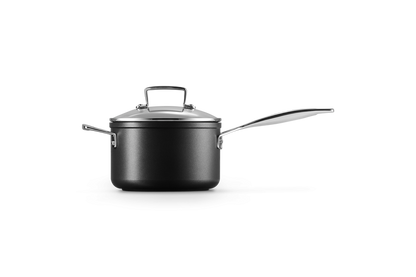 Toughened Non-Stick Saucepan with Glass Lid and Helper Handle