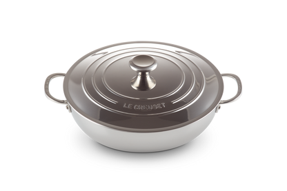 Signature Stainless Steel Shallow Casserole with Lid