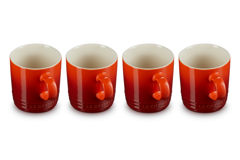 Stoneware Set of 4 Mugs