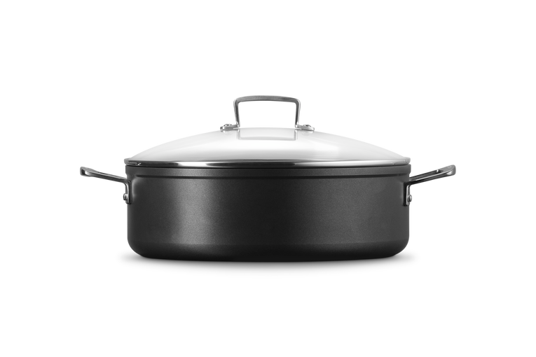 Toughened Non-Stick Sauteuse with Glass Lid