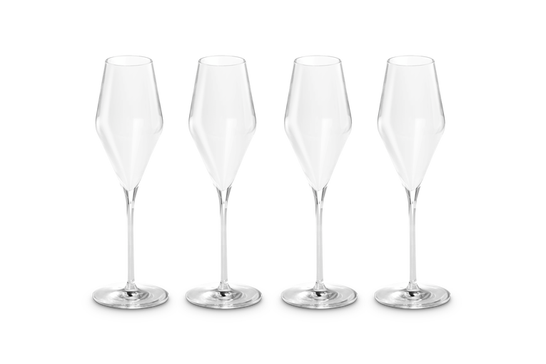 Set of 4 Sparkling Wine Glasses