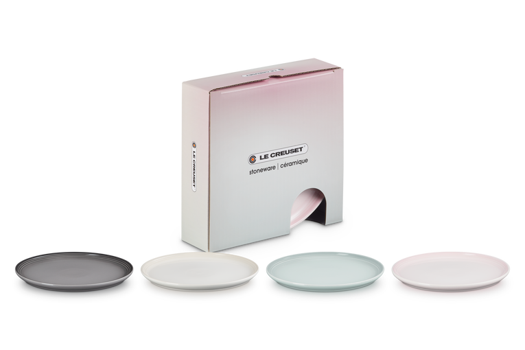 Stoneware Coupe Set of 4 Side Plates