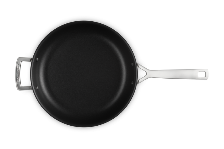 3-ply Stainless Steel Non-Stick Frying Pan with Helper Handle